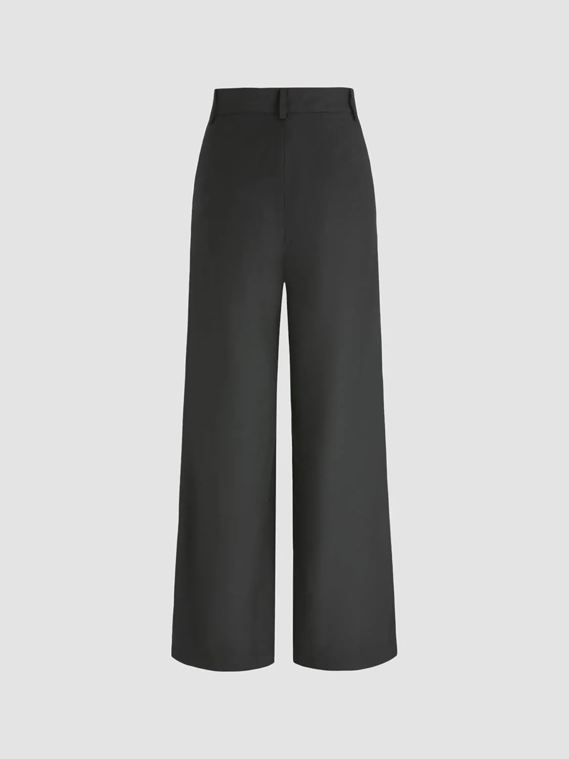 CIDER Solid Straight Leg Trousers