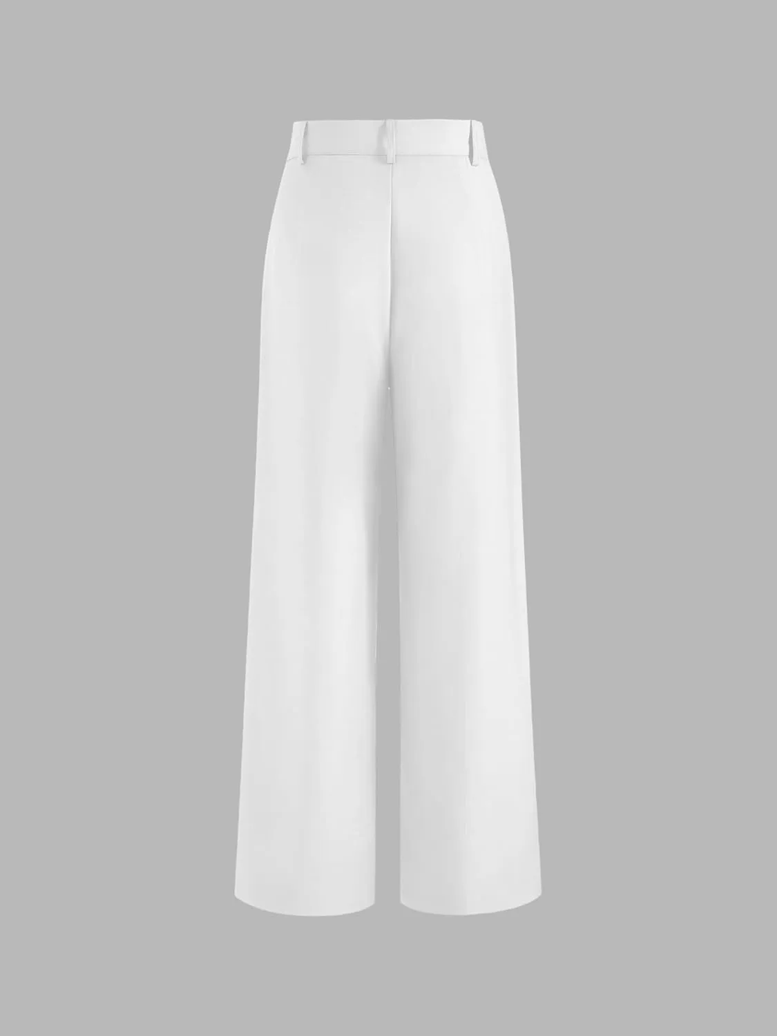 CIDER Solid Straight Leg Trousers
