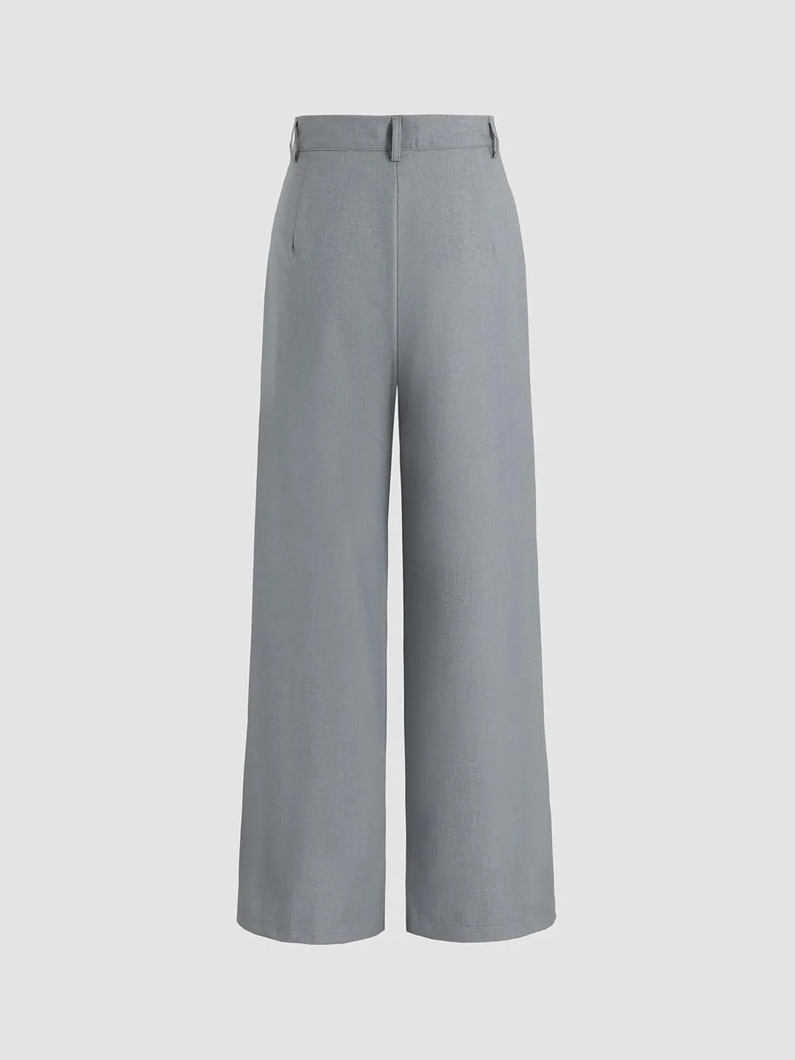CIDER Solid Straight Leg Trousers