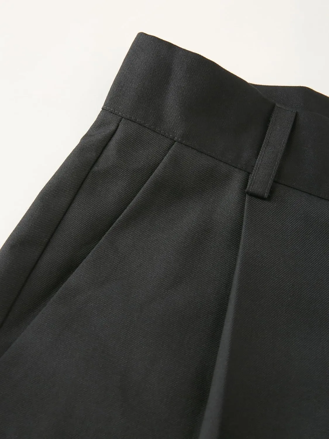 CIDER Solid Straight Leg Trousers