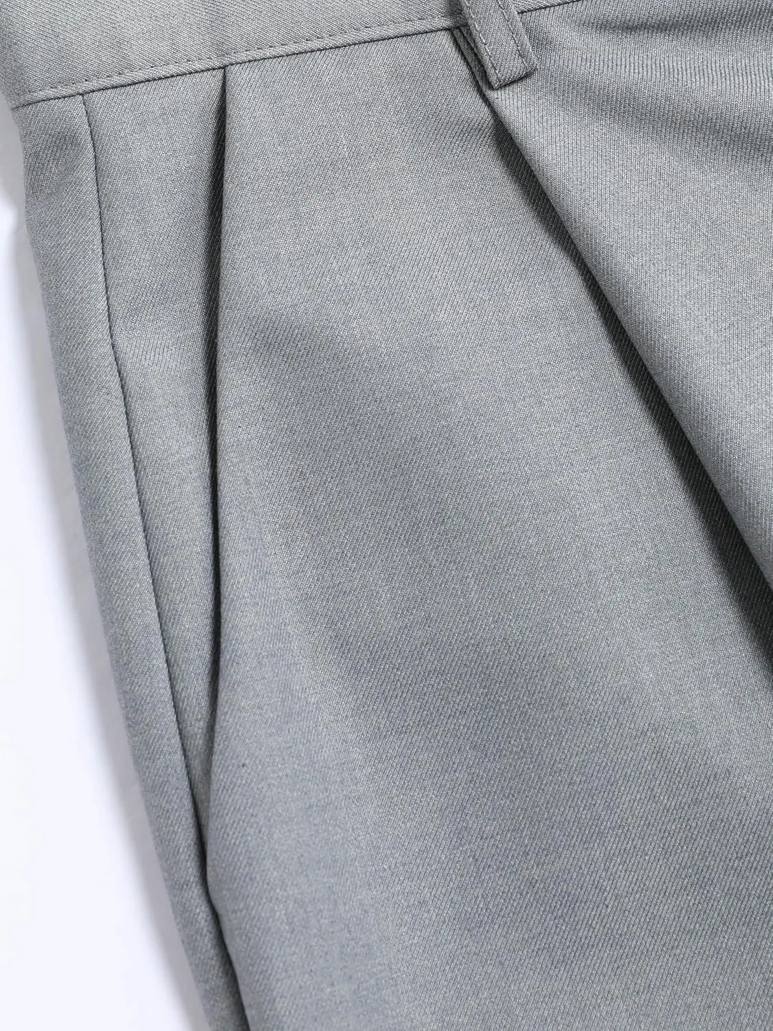 CIDER Solid Straight Leg Trousers