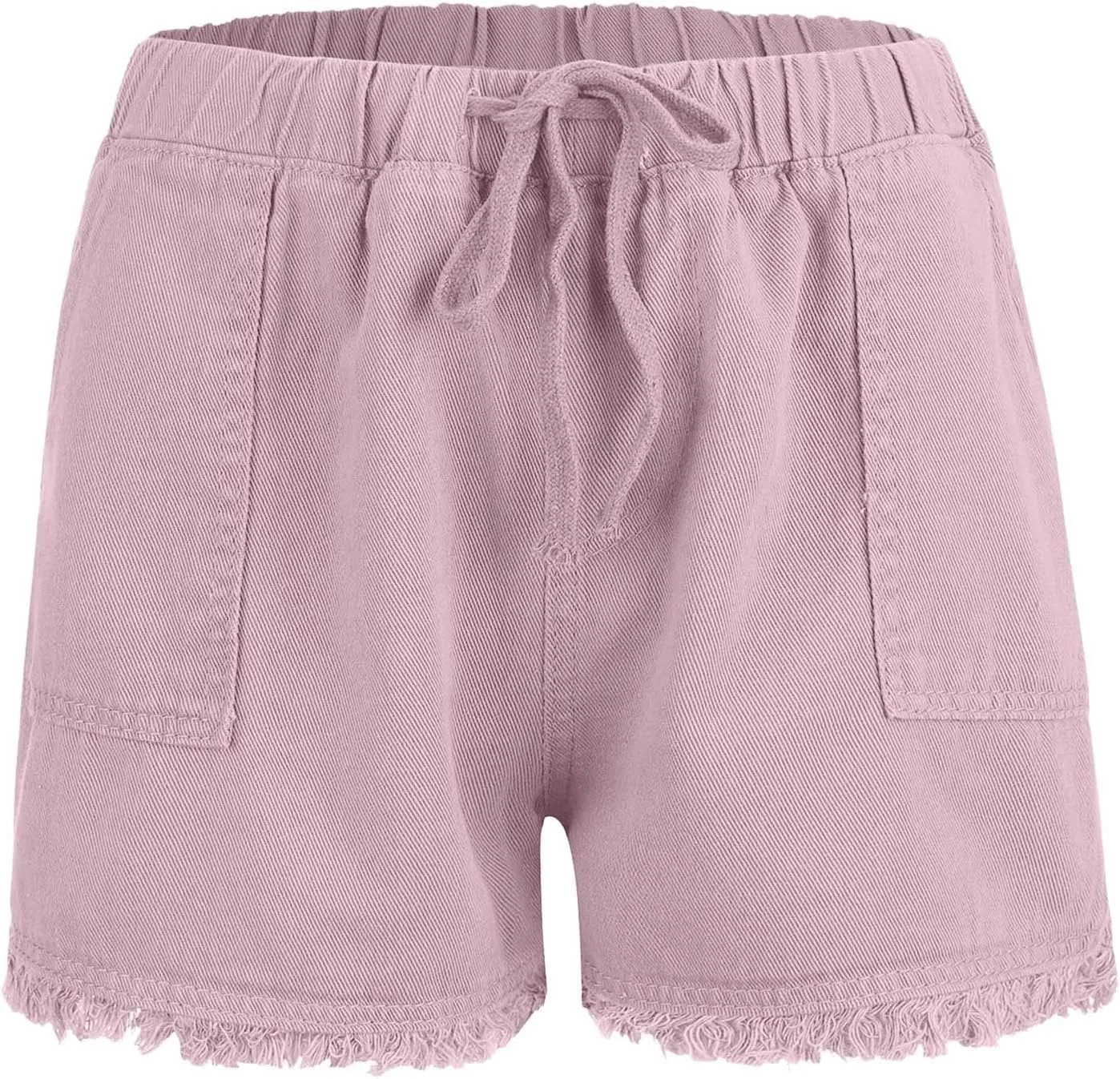 cooki Womens Shorts Summer, Womens Lightweight Shorts Casual Baggy Trendy Short Pants Elastic Waist Drawstring Shorts