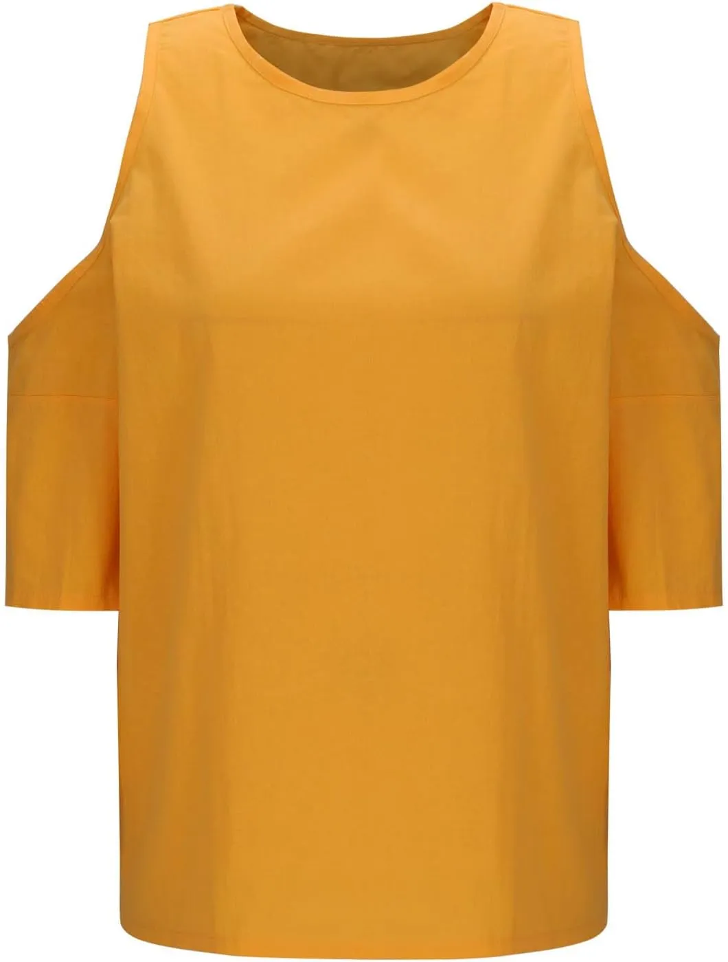 Cotton Linen Top for Women Plus Size Cold Shoulder 3/4 Sleeve Casual Summer Blouse T Shirt Fashion Loose Tunic Shirt