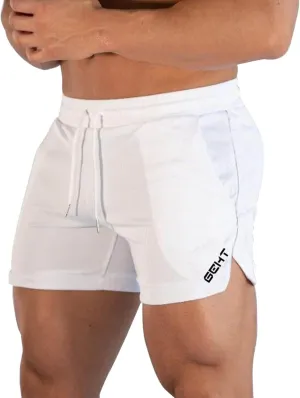 CRNTCEM Men's Slim Fit Lounge Shorts Cotton Athletic Jogger Gym Shorts Drawstring Fitness Workout Training Bodybuilding Short