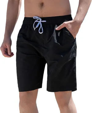 Dademeo Men's Lightweight Running Gym Workout Quick Dry Sporty Training Shorts Drawstring Casual Beach Shorts Athletic Shorts