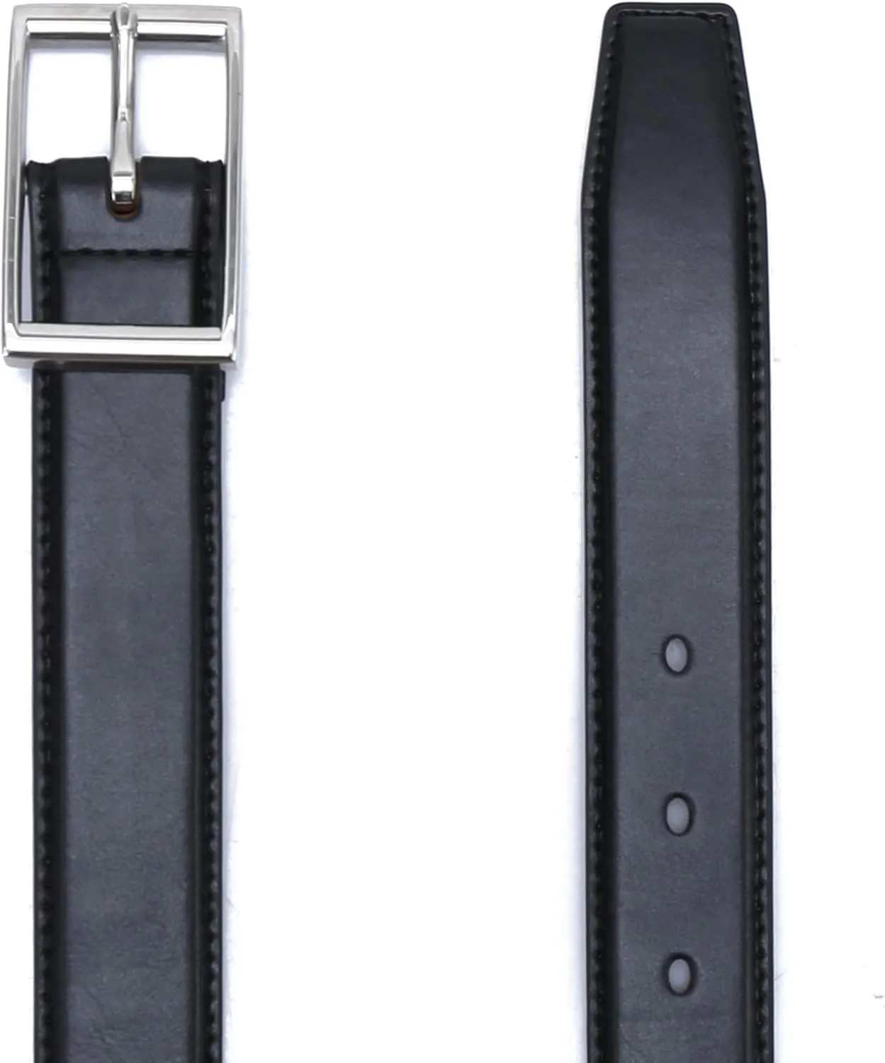 DOSHI Center Bar Formal Vegan Belt - Ultra Premium Quality Men's Vegan Belt - Upgraded Microfiber Vegan Leather Belt for Men