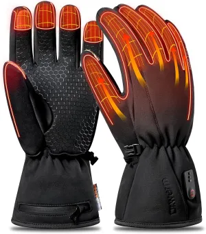 Dr.Warm Heated Gloves for Men Women, 7.4V Battery Rechargeable With Touchscreen, Waterproof & Windproof for Winter Outdoor Work Skiing Hiking Camping