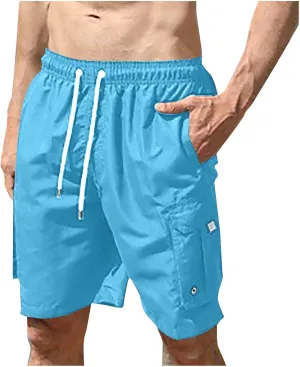 generic Men's Shorts Vacation Beach Shorts Mens Summer Breathable Running Fitness Shorts Boys Elastic Waist Fashion Quick Dry