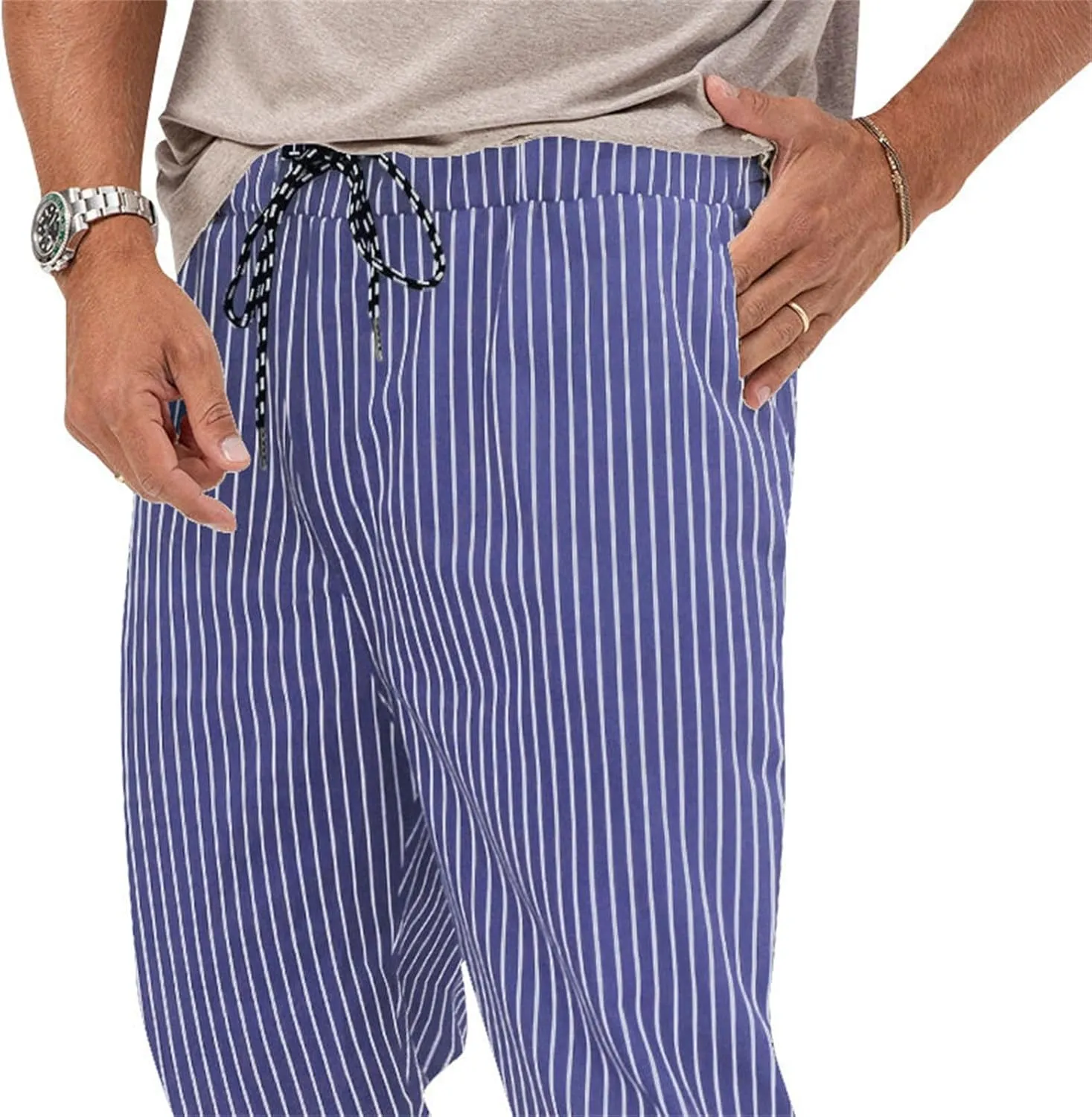 GIERIDUC Men Fashion Sports Casual Pants Casual Corduroy Pants for Men Basketball Tear Away Pants Slim Fit Walking Trousers