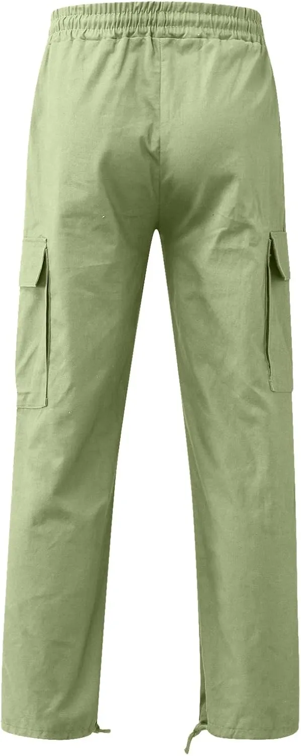 GIERIDUC Mens Active Athletic Sweatpants Comfortable Dress Pants for Men Navy Slim Fit Dress Pants Slim Stretch Dress Pants