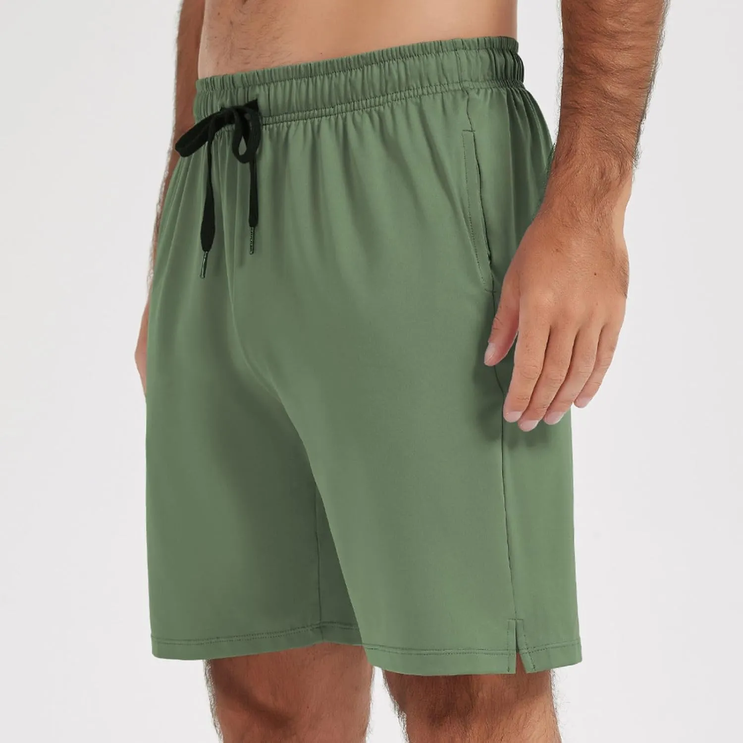 Hotfiary Men's Running Shorts Sports Gym Training Shorts with Pockets Quick Dry Summer Casual Workout Shorts Athletic Shorts