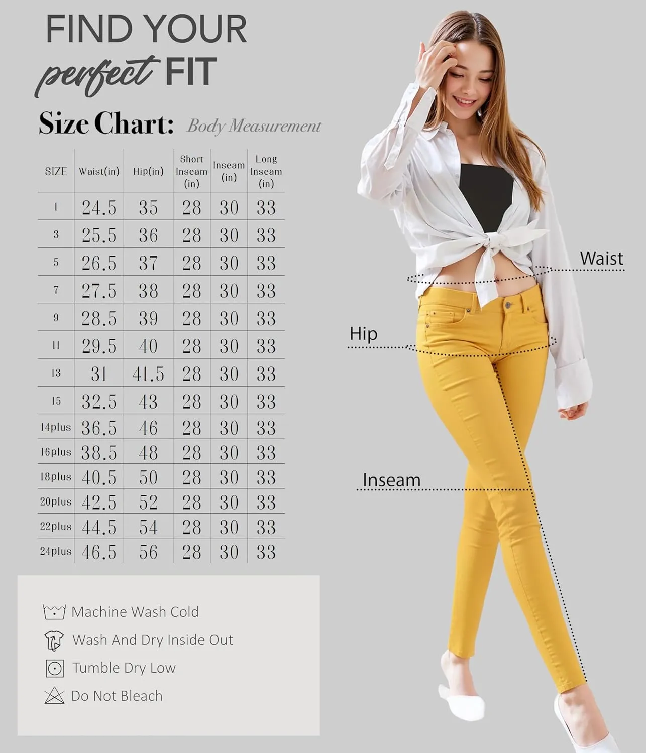 Hybrid & Company Women's Butt Lift Stretch Denim Jeans