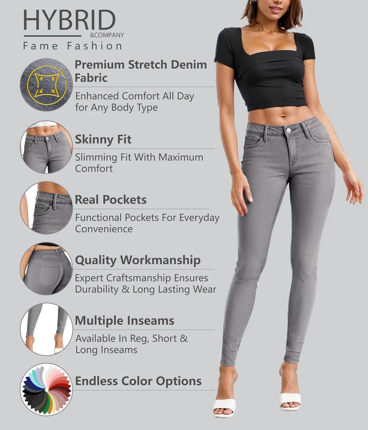 Hybrid & Company Women's Denim Jeans