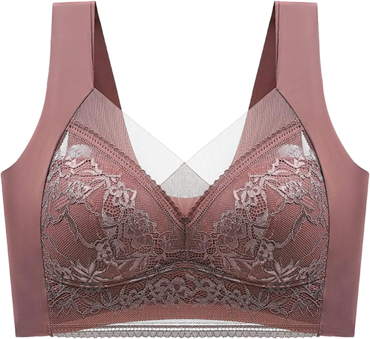 Ice Silk Seamless Beauty Back Bra Comfortable Everyday Bras Seamless Wireless Full Coverage Support Yoga Bras 2025