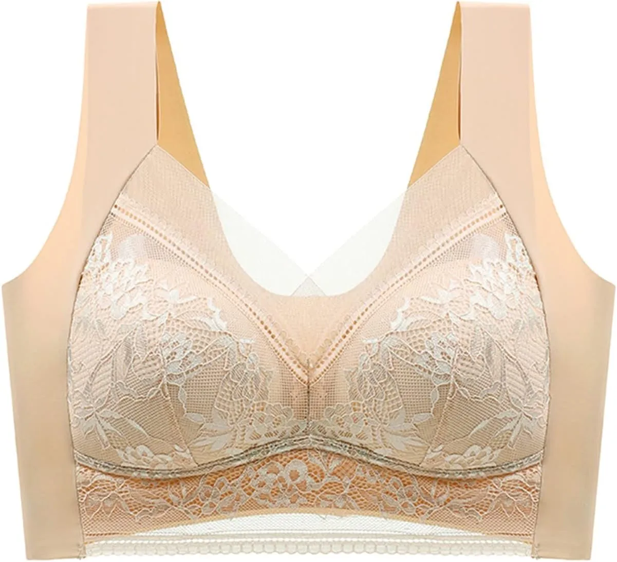 Ice Silk Seamless Beauty Back Bra Comfortable Everyday Bras Seamless Wireless Full Coverage Support Yoga Bras 2025