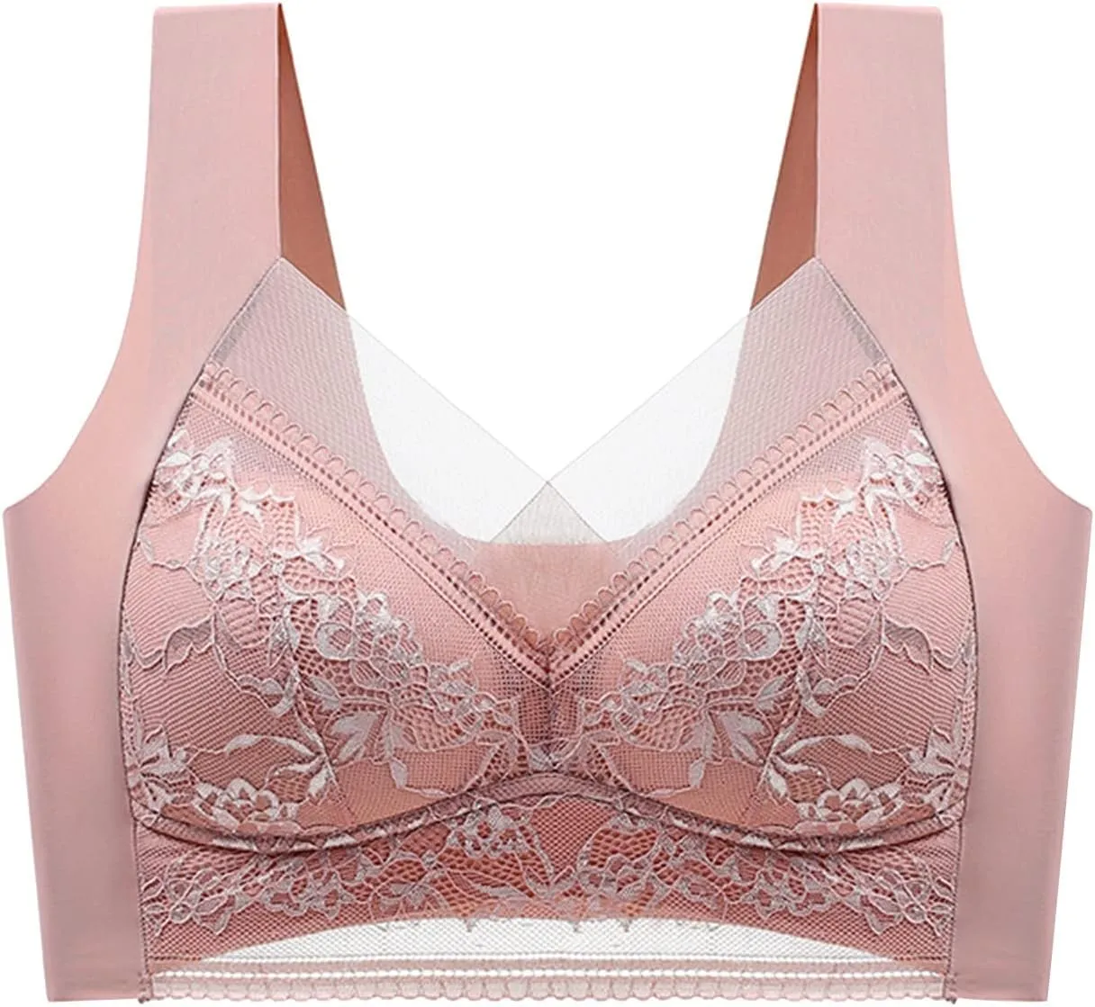 Ice Silk Seamless Beauty Back Bra Comfortable Everyday Bras Seamless Wireless Full Coverage Support Yoga Bras 2025