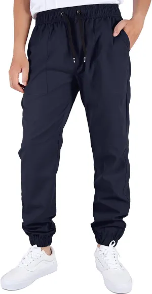 ITALYMORN Mens Joggers Lightweight Woven Pants Polyester Track Pants with Pockets