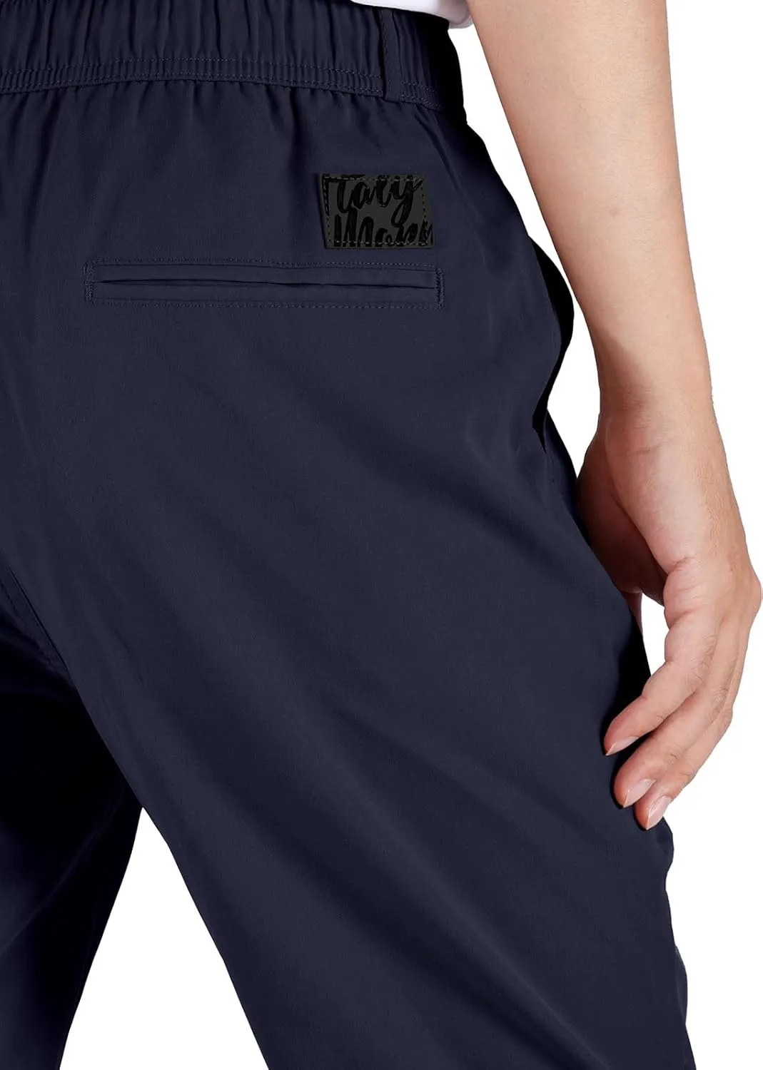 ITALYMORN Mens Joggers Lightweight Woven Pants Polyester Track Pants with Pockets