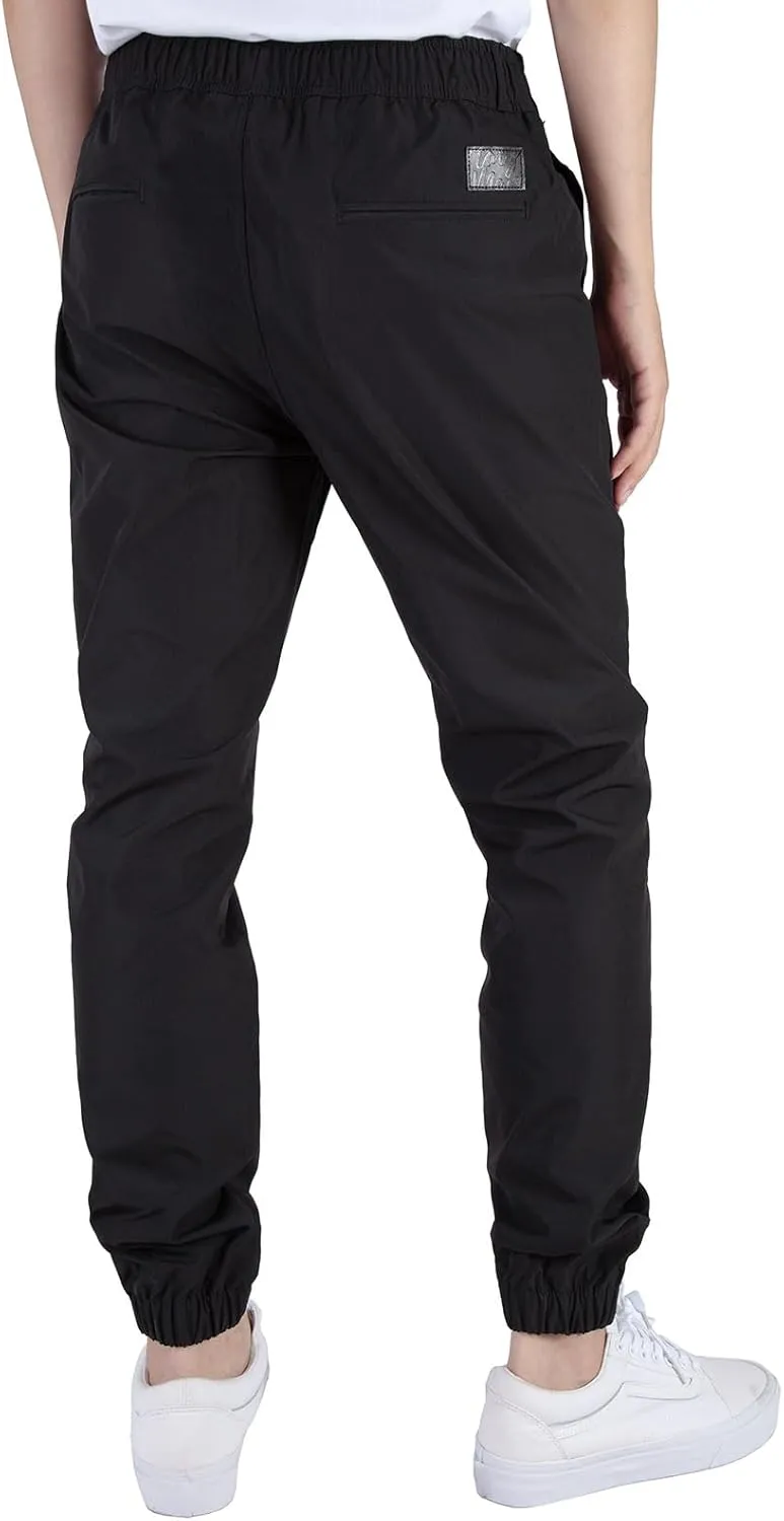 ITALYMORN Mens Joggers Lightweight Woven Pants Polyester Track Pants with Pockets