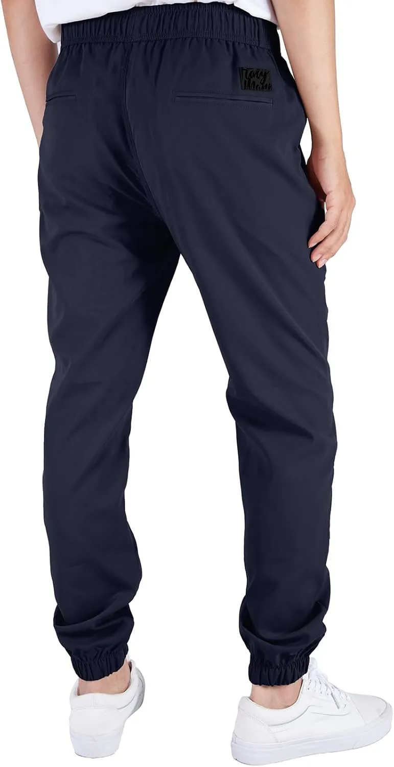 ITALYMORN Mens Joggers Lightweight Woven Pants Polyester Track Pants with Pockets