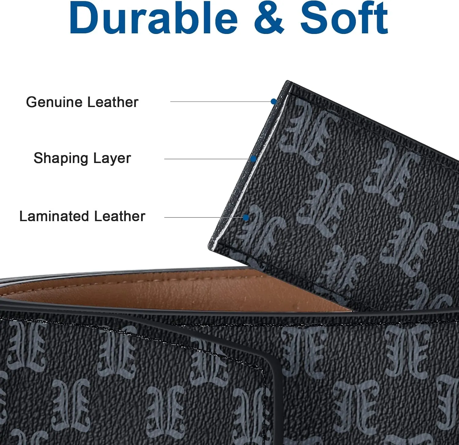 ITIEZY Ratchet Belts for Men - Leather Click Belt for Casual Dress 1 3/8", Mens Adjustable Belt Trim to Fit