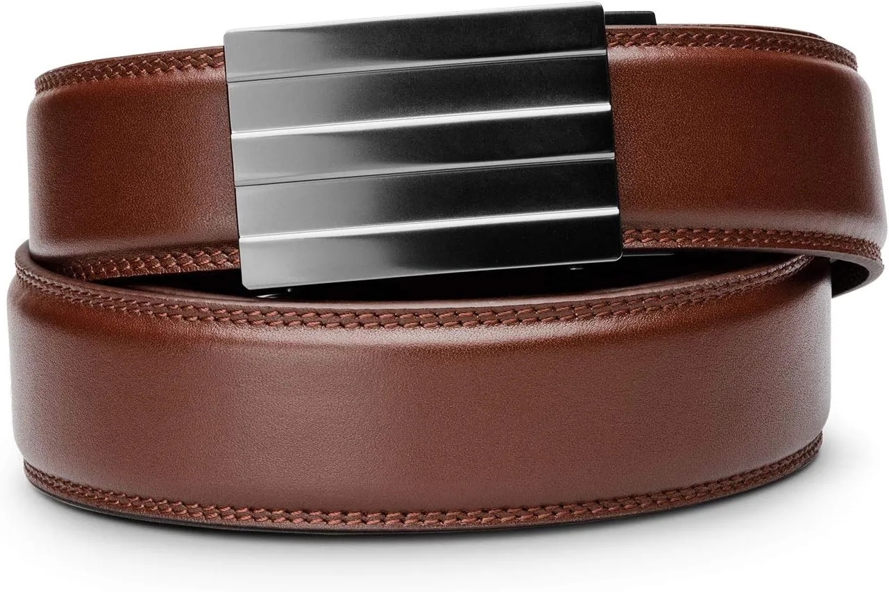 KORE Men’s Full-Grain Leather Track Belt | “Endeavor” Alloy Buckle