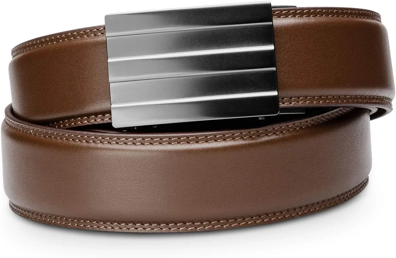 KORE Men’s Full-Grain Leather Track Belt | “Endeavor” Alloy Buckle