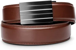 KORE Men’s Full-Grain Leather Track Belt | “Endeavor” Alloy Buckle