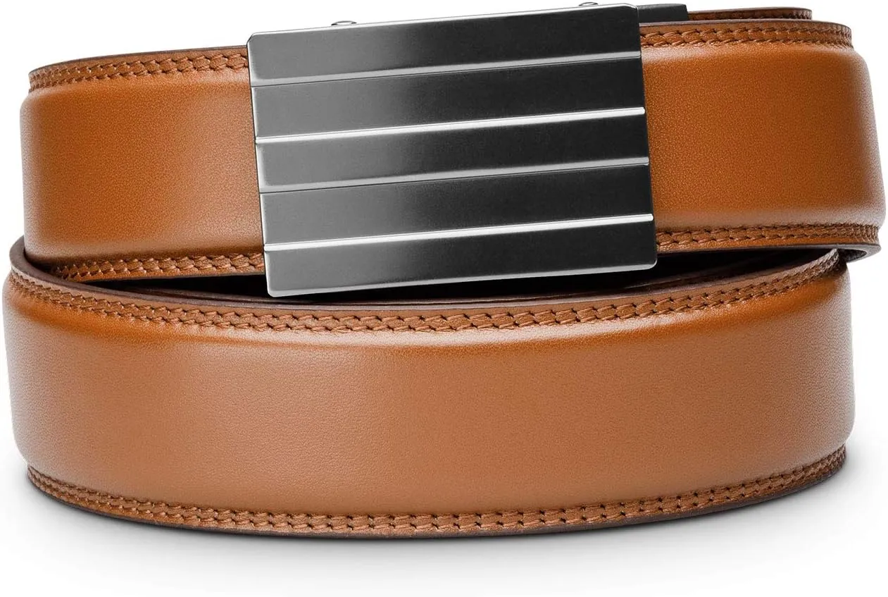 KORE Men’s Full-Grain Leather Track Belt | “Endeavor” Alloy Buckle
