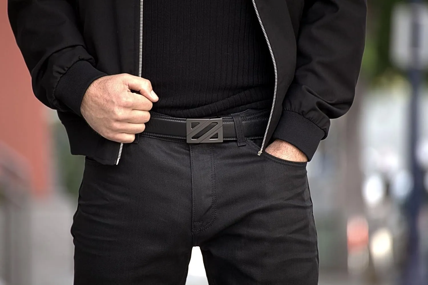 KORE Men’s Full-Grain Leather Track Belt | “Epic” Alloy Buckle