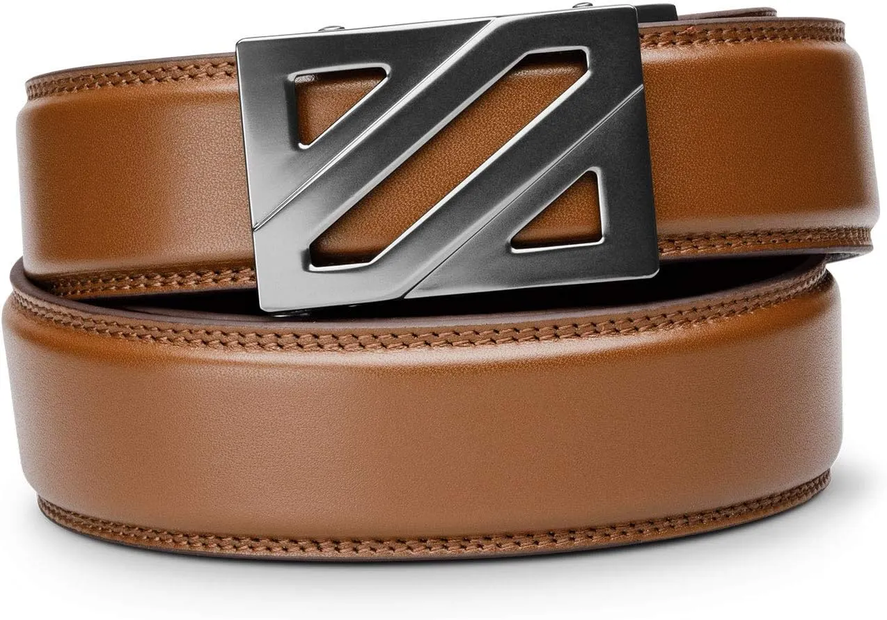KORE Men’s Full-Grain Leather Track Belt | “Epic” Alloy Buckle