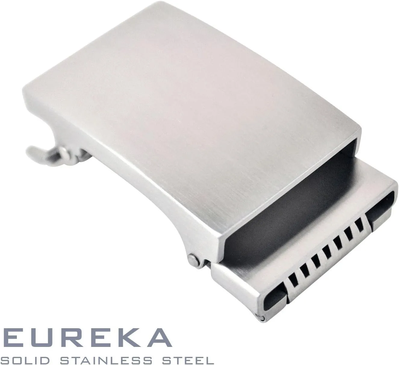 KORE Men's Full-Grain Leather Track Belts | “Eureka” Stainless Steel Buckle