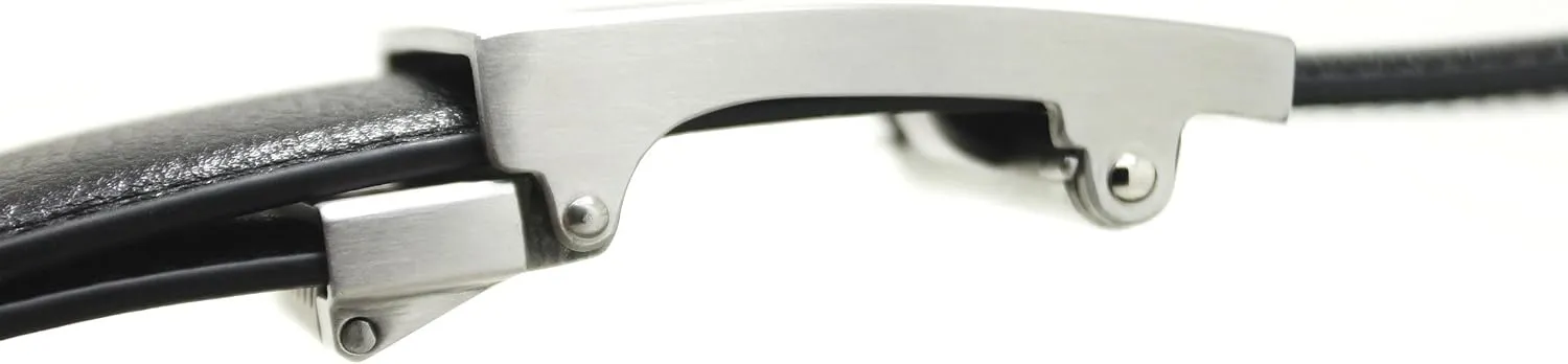 KORE Men’s Full-Grain Leather Track Belts | “Excel” Alloy Buckle