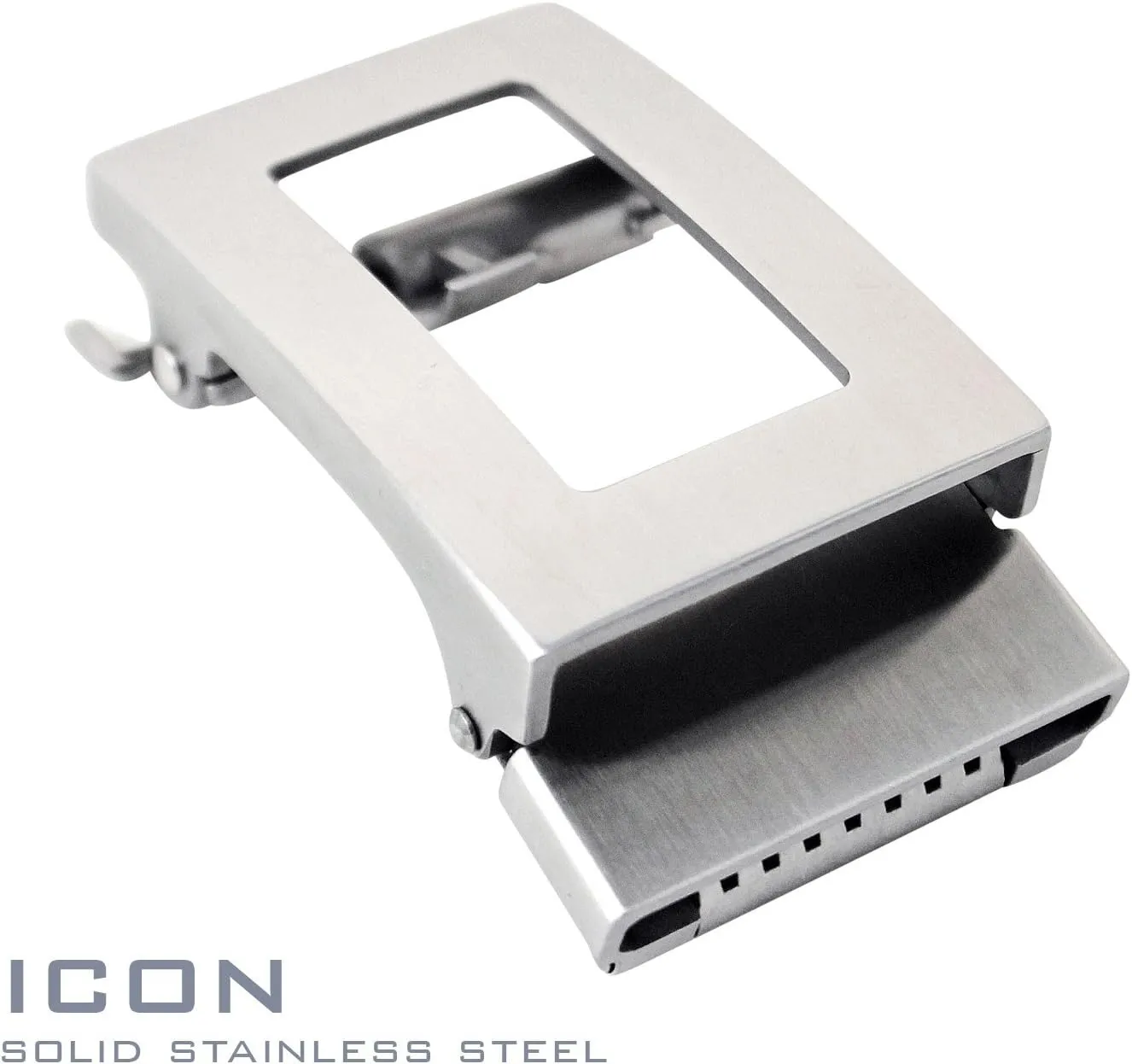 KORE Men’s Full-Grain Leather Track Belts | “Icon” Stainless Steel Buckle
