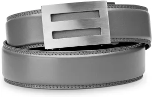 KORE Men’s Full-Grain Leather Track Belts | “Intrepid” Stainless Steel Buckle