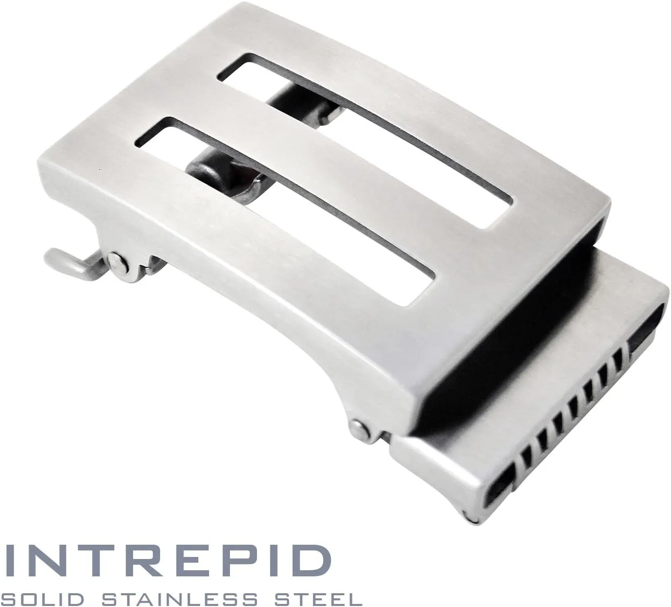KORE Men’s Full-Grain Leather Track Belts | “Intrepid” Stainless Steel Buckle