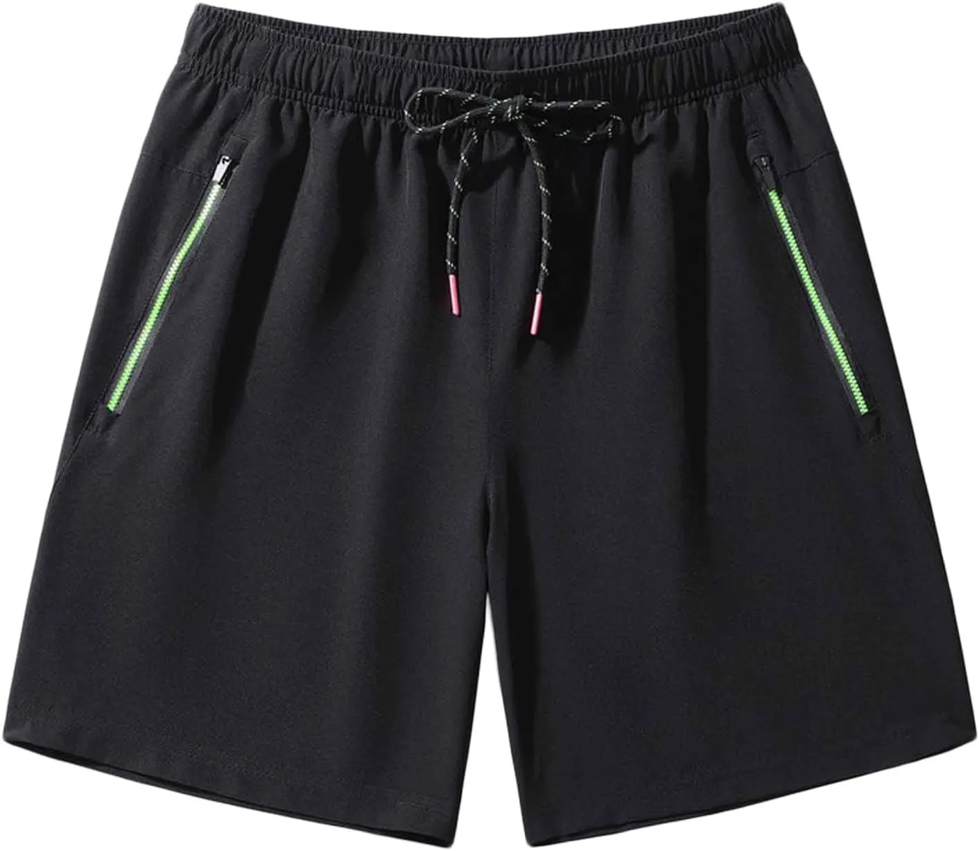 Lastesso Mens Shorts Athletic Lightweight Shorts Drawstring Zipper Pockets Workout Running Shorts Casual Quick Dry Clothes