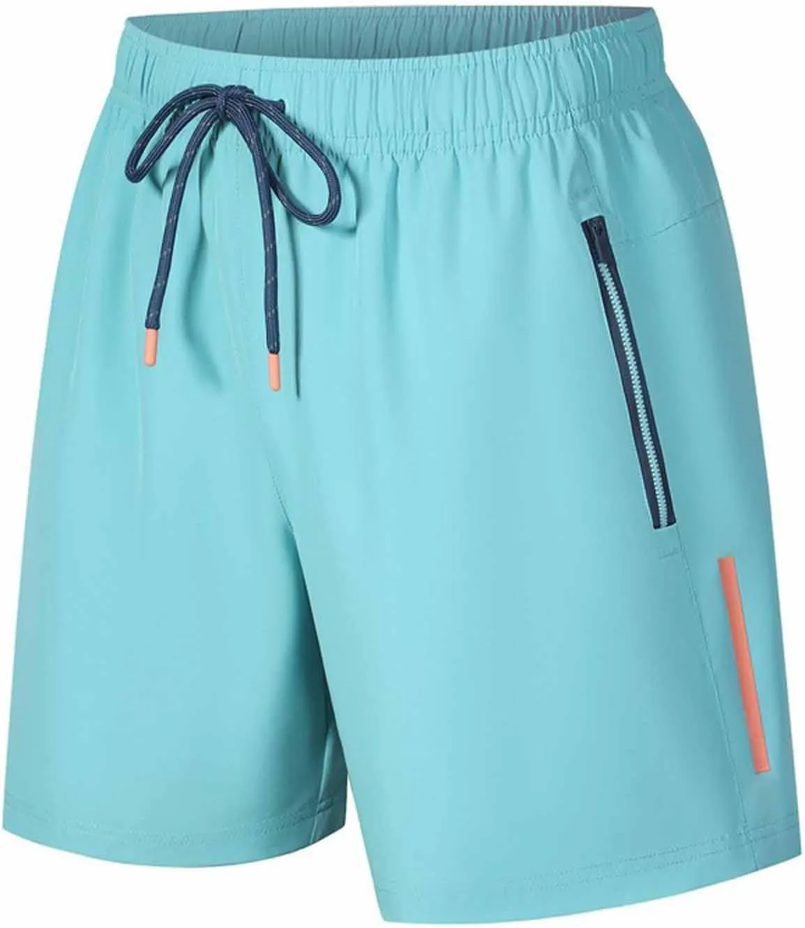 Lastesso Mens Shorts Athletic Lightweight Shorts Drawstring Zipper Pockets Workout Running Shorts Casual Quick Dry Clothes