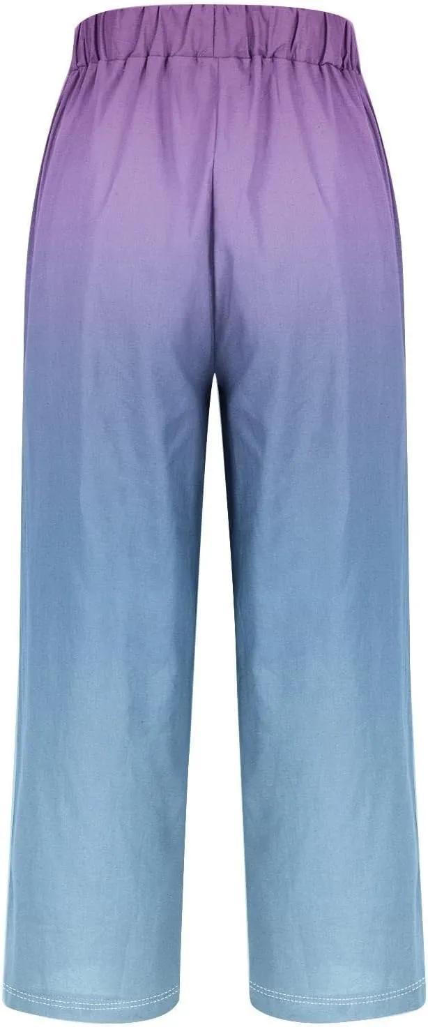 Linen Pants with Pockets Spring Women's Cotton Linen Pants Women's Plus Size Cotton Linen Yoga Pants