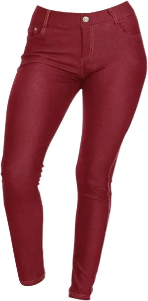 Loose Denim Pants Womens Denim Jeans Stretch Pencil Trousers Slim Long Pants High Waisted Stretchy Womens Jeans