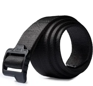 M-Tac Double Duty Tactical Belt - Military Webbing Nylon Utility Belt Plastic Buckle