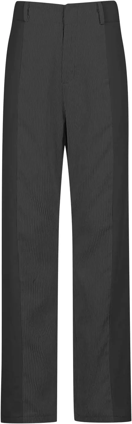 Melliflo High Waist Corduroy Pants for Women Trendy Casual Straight Leg Pants Comfy Loose Fit Trousers with Pockets