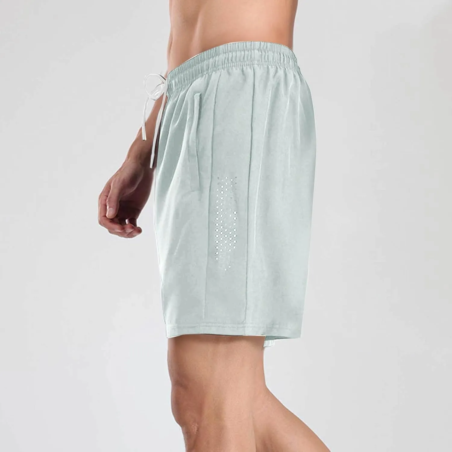 Mens Athletic Shorts Quick Dry Loose Fit Lightweighgt Breathable Sport Running Hiking Workout Gym Shorts with Pockets