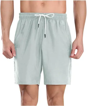 Mens Athletic Shorts Quick Dry Loose Fit Lightweighgt Breathable Sport Running Hiking Workout Gym Shorts with Pockets