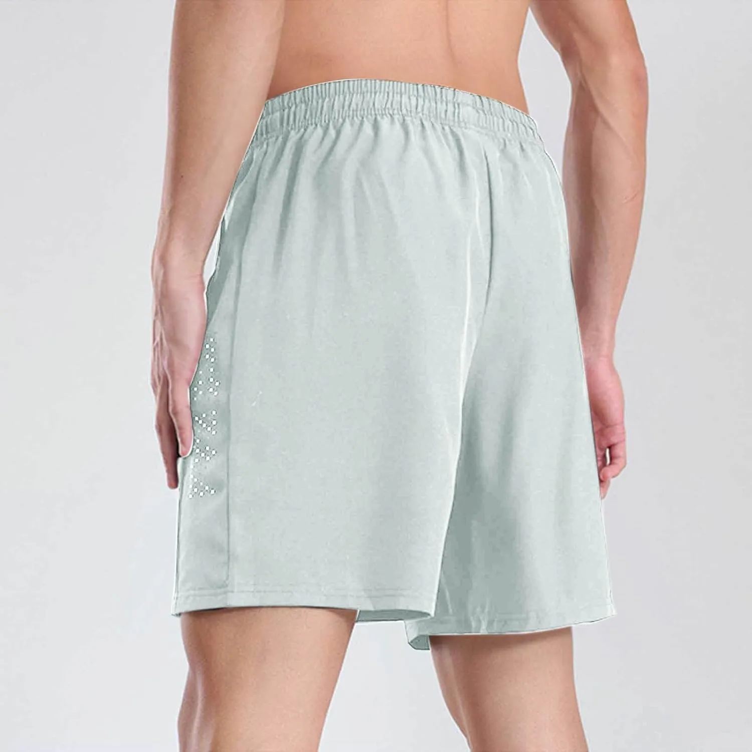 Mens Athletic Shorts Quick Dry Loose Fit Lightweighgt Breathable Sport Running Hiking Workout Gym Shorts with Pockets