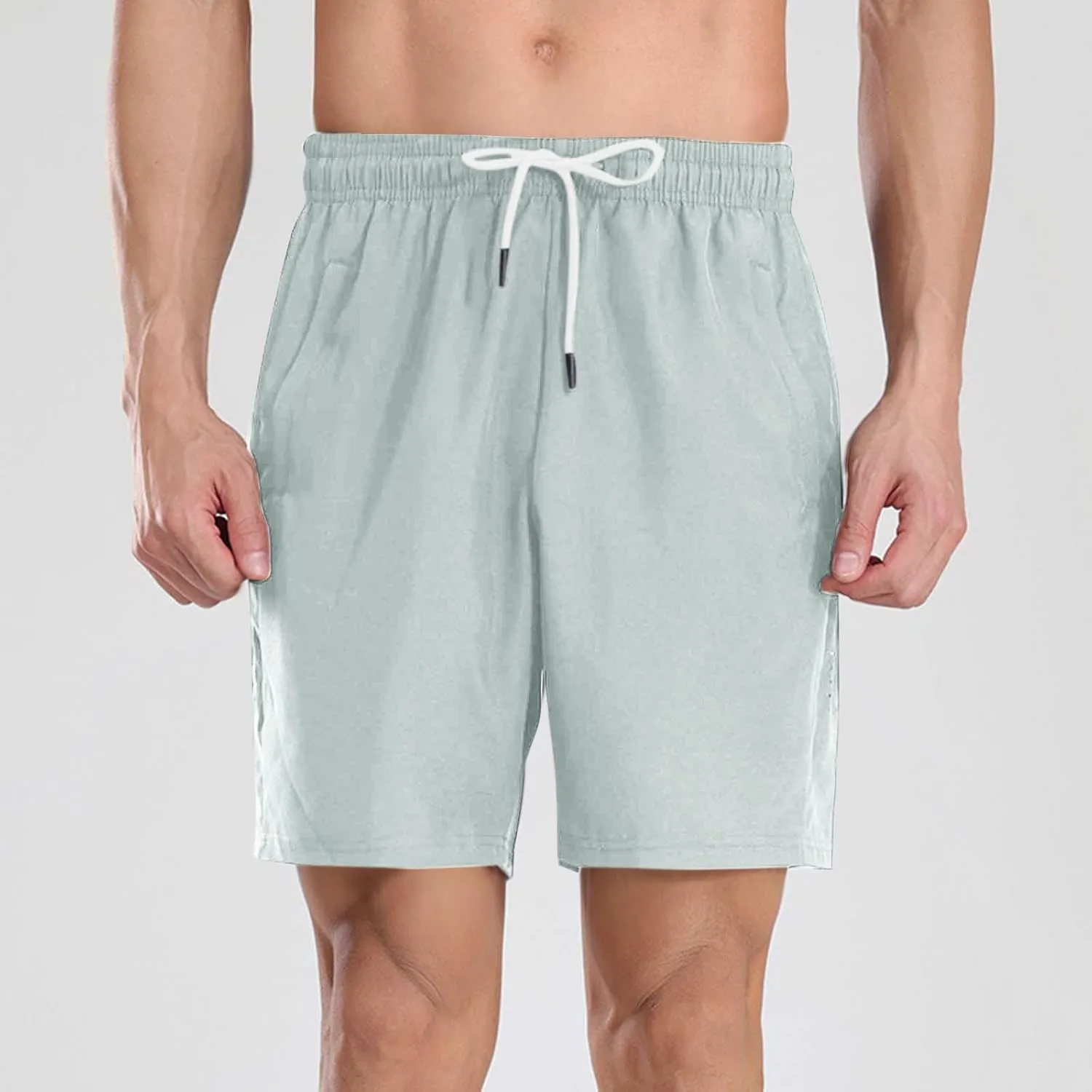 Mens Athletic Shorts Quick Dry Loose Fit Lightweighgt Breathable Sport Running Hiking Workout Gym Shorts with Pockets