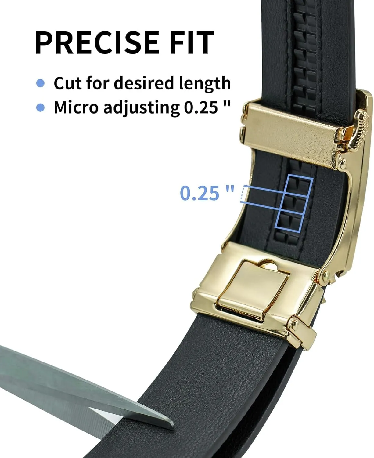 Men's Belts Leather Ratchet Dress Belts for Men Adjustable Belt for Casual Jeans