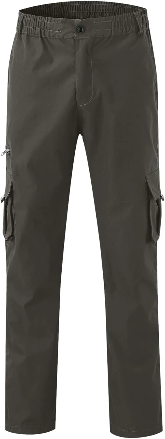 Mens Cargo Pants Print Cargo Pants Drawstring Stretch Elastic Waist Tapered Trousers Cotton Drawstring Chino Cargo Trousers