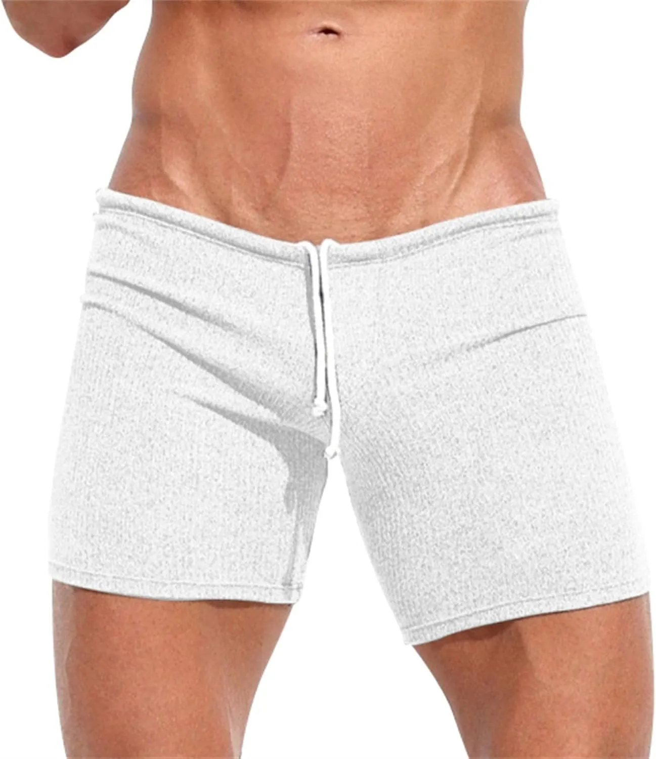 Mens Sexy Shorts Lightweight Muscle Tight Casual Lightweight Stretch Athletic Trunks Combat Track Workout Fitness Pant