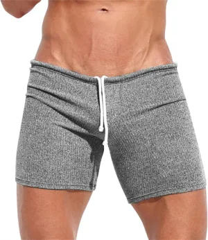 Mens Sexy Shorts Lightweight Muscle Tight Casual Lightweight Stretch Athletic Trunks Combat Track Workout Fitness Pant